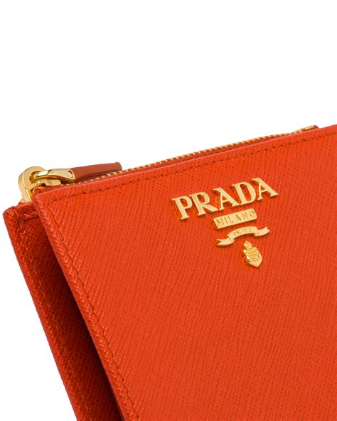 prada small leather wallet